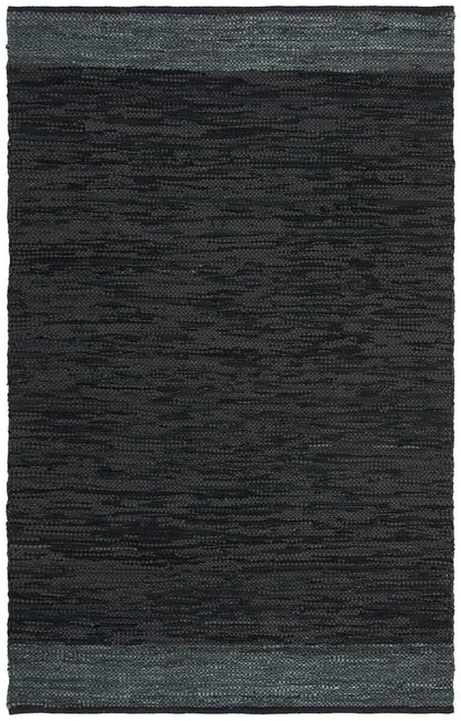 Safavieh Vintage Leather Vtl201Z Black / Grey Area Rug