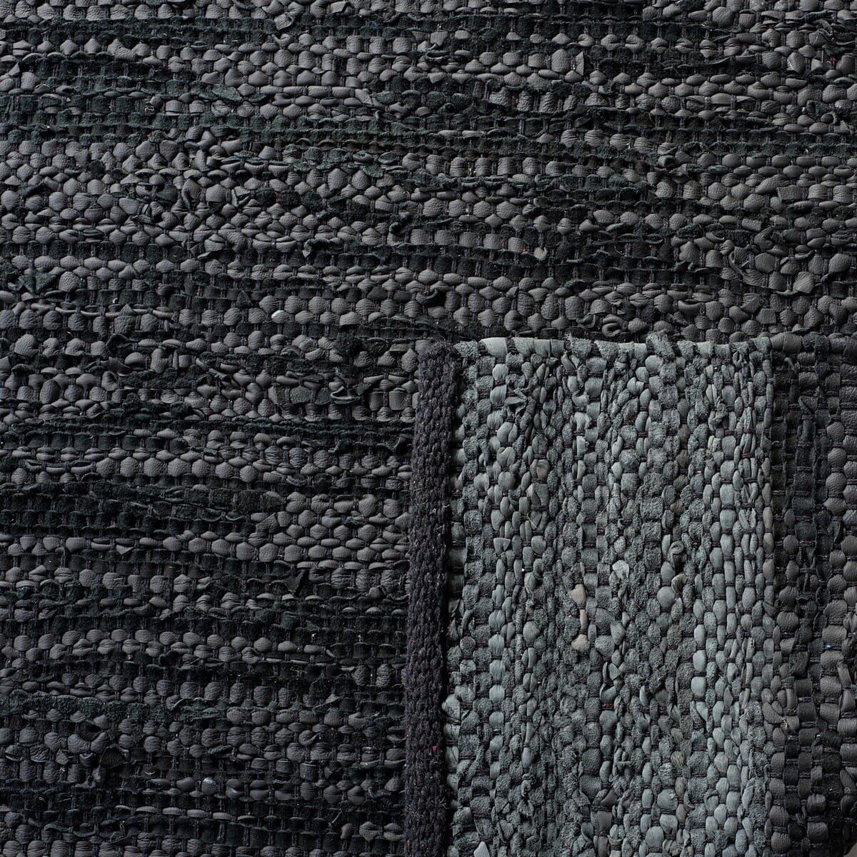 Safavieh Vintage Leather Vtl201Z Black / Grey Area Rug