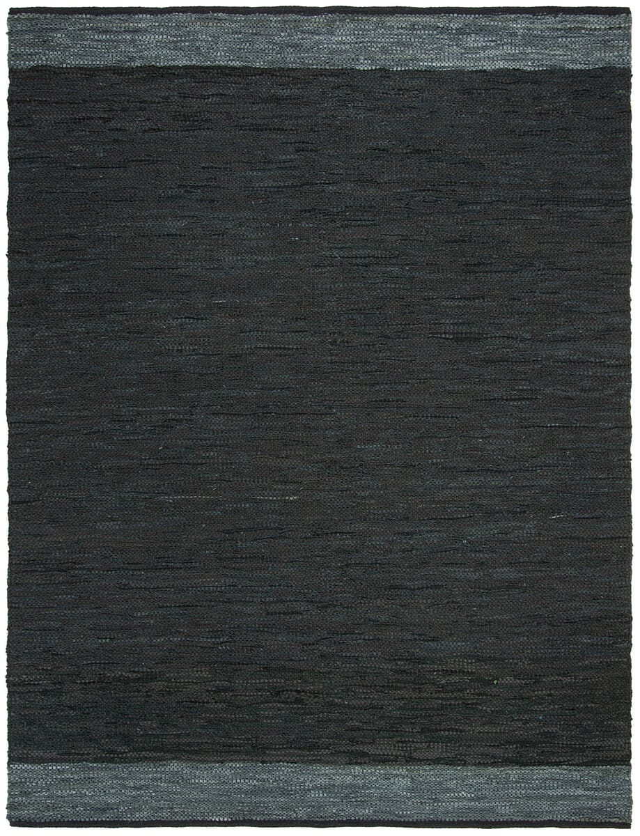 Safavieh Vintage Leather Vtl201Z Black / Grey Area Rug