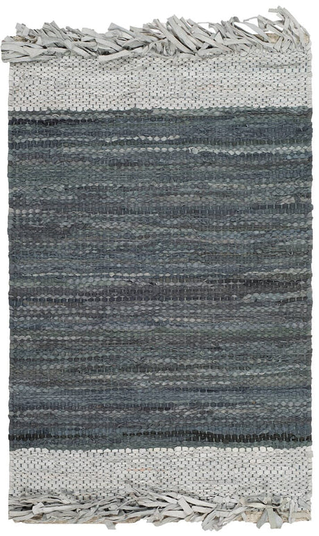 Safavieh Vintage Leather Vtl310A Light Grey / Dark Grey Rugs.