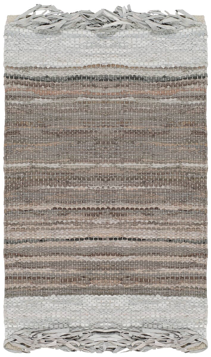 Safavieh Vintage Leather Vtl310D Light Grey / Dark Grey Area Rug