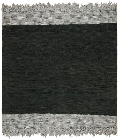 Safavieh Vintage Leather Vtl310E Light Grey / Black Rugs.