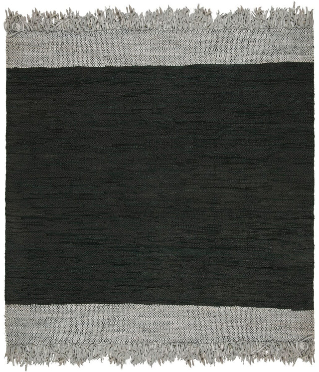 Safavieh Vintage Leather Vtl310E Light Grey / Black Rugs.