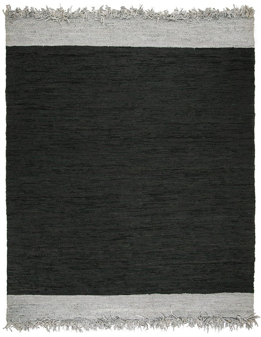 Safavieh Vintage Leather Vtl310E Light Grey / Black Area Rug