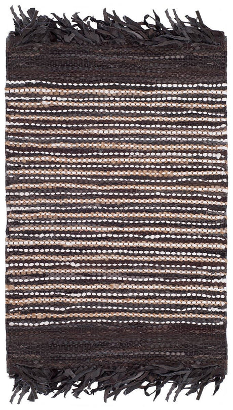 Safavieh Vintage Leather Vtl373C Dark Brown / Multi Rugs.
