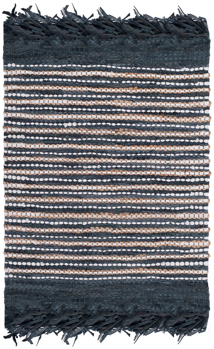 Safavieh Vintage Leather Vtl373D Dark Grey / Multi Area Rug