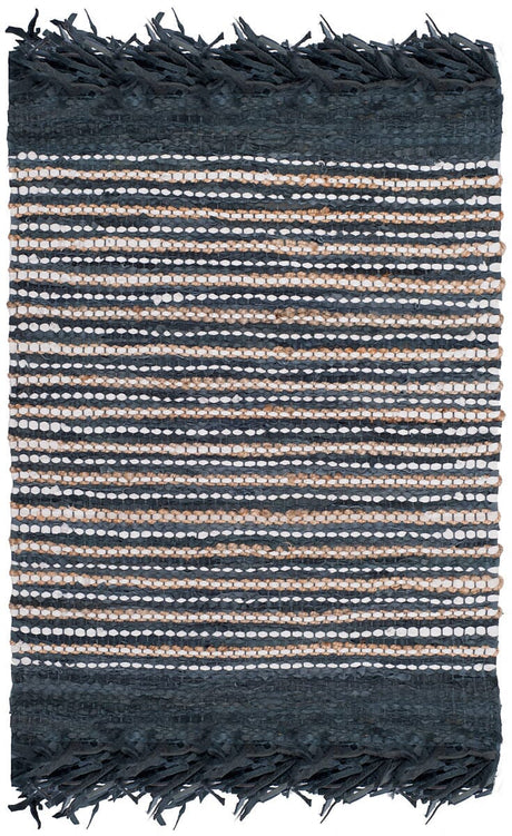 Safavieh Vintage Leather Vtl373D Dark Grey / Multi Rugs.