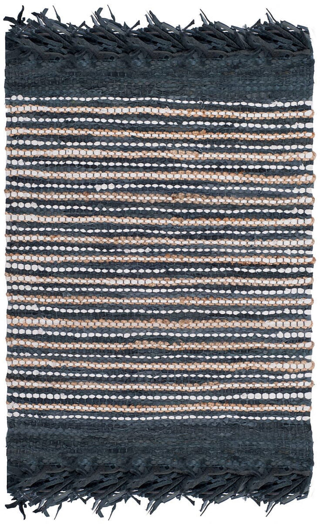 Safavieh Vintage Leather Vtl373D Dark Grey / Multi Rugs.