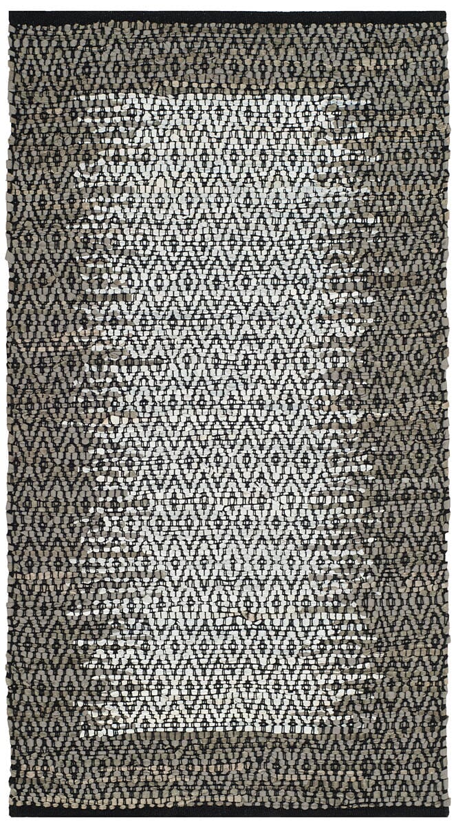 Safavieh Vintage Leather Vtl387A Light Grey / Grey Rugs.