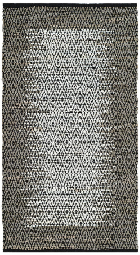 Safavieh Vintage Leather Vtl387A Light Grey / Grey Rugs.