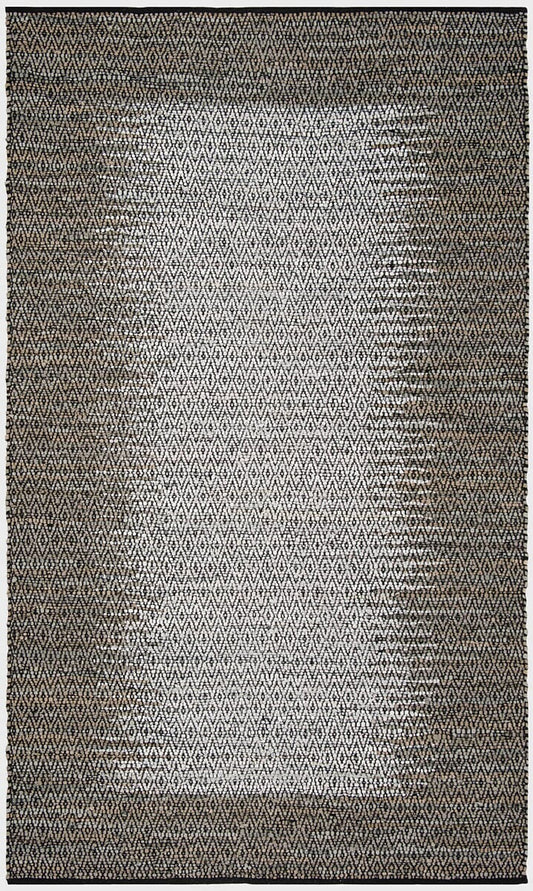 Safavieh Vintage Leather Vtl387A Light Grey / Grey Bordered Area Rug