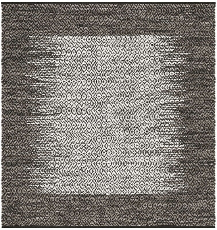 Safavieh Vintage Leather Vtl387A Light Grey / Grey Bordered Area Rug