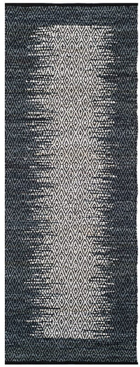 Safavieh Vintage Leather Vtl387B Light Grey / Charcoal Bordered Area Rug