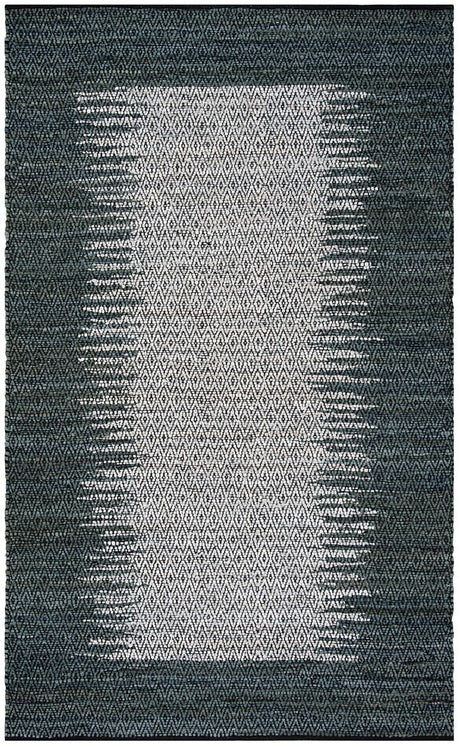 Safavieh Vintage Leather Vtl387B Light Grey / Charcoal Rugs.