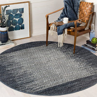 Safavieh Vintage Leather Vtl387B Light Grey / Charcoal Bordered Area Rug