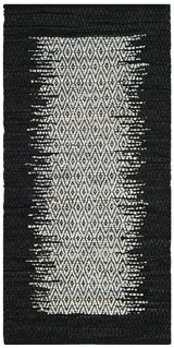 Safavieh Vintage Leather Vtl387C Light Grey / Black Rugs.