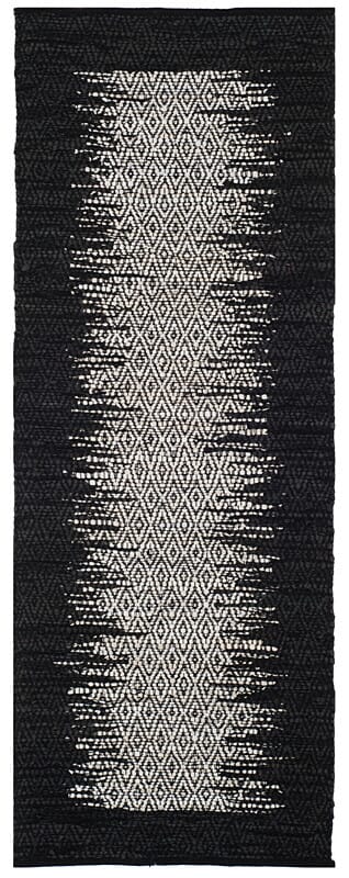 Safavieh Vintage Leather Vtl387C Light Grey / Black Rugs.