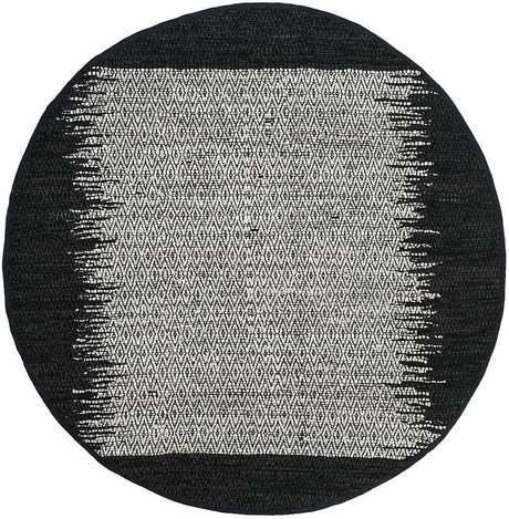 Safavieh Vintage Leather Vtl387C Light Grey / Black Rugs.