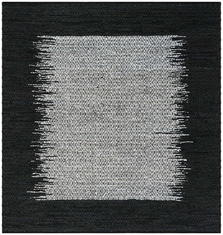 Safavieh Vintage Leather Vtl387C Light Grey / Black Rugs.