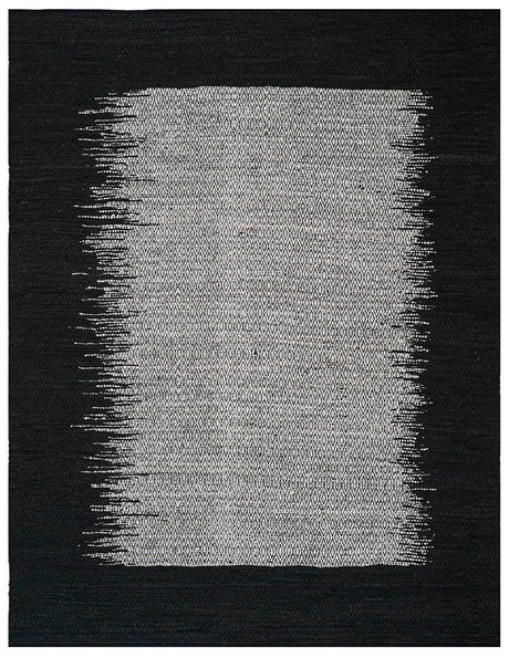 Safavieh Vintage Leather Vtl387C Light Grey / Black Rugs.