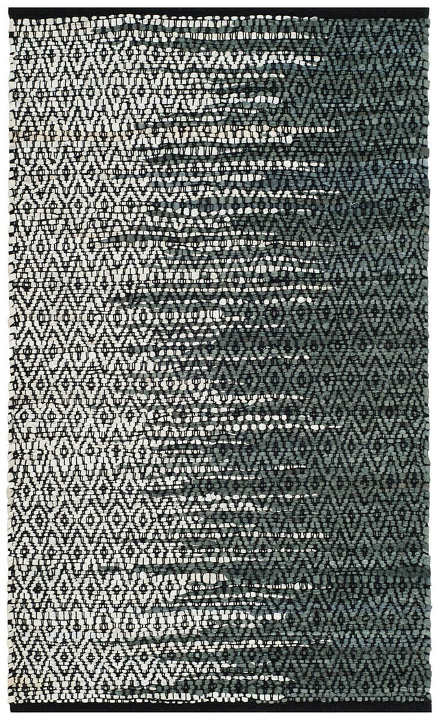 Safavieh Vintage Leather Vtl388B Light Grey / Charcoal Rugs.