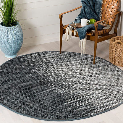 Safavieh Vintage Leather Vtl388B Light Grey / Charcoal Area Rug