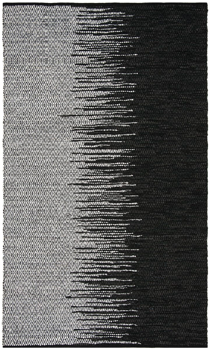 Safavieh Vintage Leather Vtl388C Light Grey / Black Area Rug