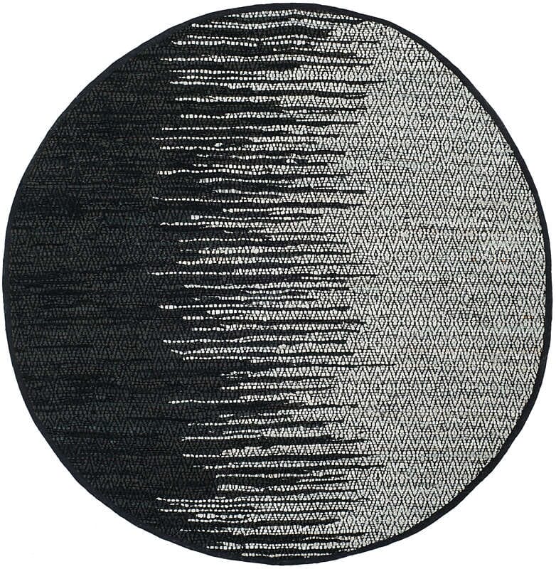 Safavieh Vintage Leather Vtl388C Light Grey / Black Rugs.