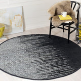 Safavieh Vintage Leather Vtl388C Light Grey / Black Rugs.