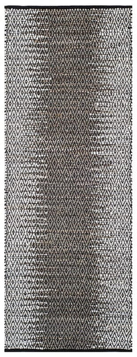 Safavieh Vintage Leather Vtl389A Light Grey / Grey Striped Area Rug