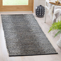 Safavieh Vintage Leather Vtl389A Light Grey / Grey Striped Area Rug