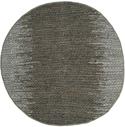 Safavieh Vintage Leather Vtl389A Light Grey / Grey Striped Area Rug