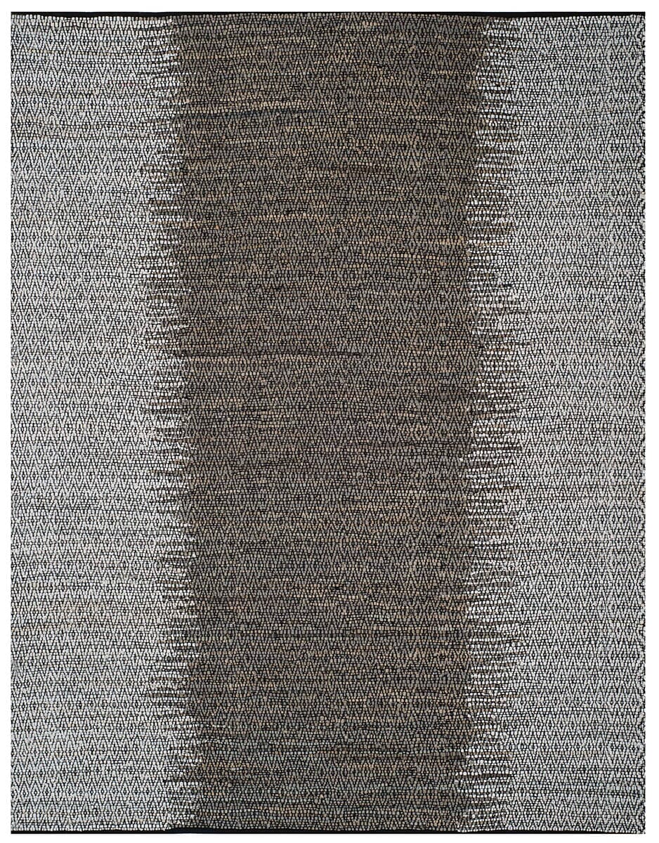 Safavieh Vintage Leather Vtl389A Light Grey / Grey Striped Area Rug