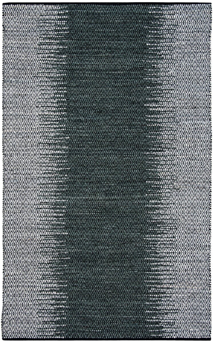 Safavieh Vintage Leather Vtl389B Light Grey / Charcoal Striped Area Rug