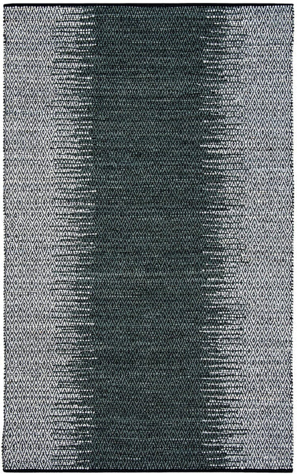 Safavieh Vintage Leather Vtl389B Light Grey / Charcoal Striped Area Rug