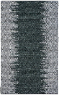 Safavieh Vintage Leather Vtl389B Light Grey / Charcoal Striped Area Rug