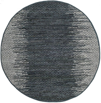 Safavieh Vintage Leather Vtl389B Light Grey / Charcoal Striped Area Rug