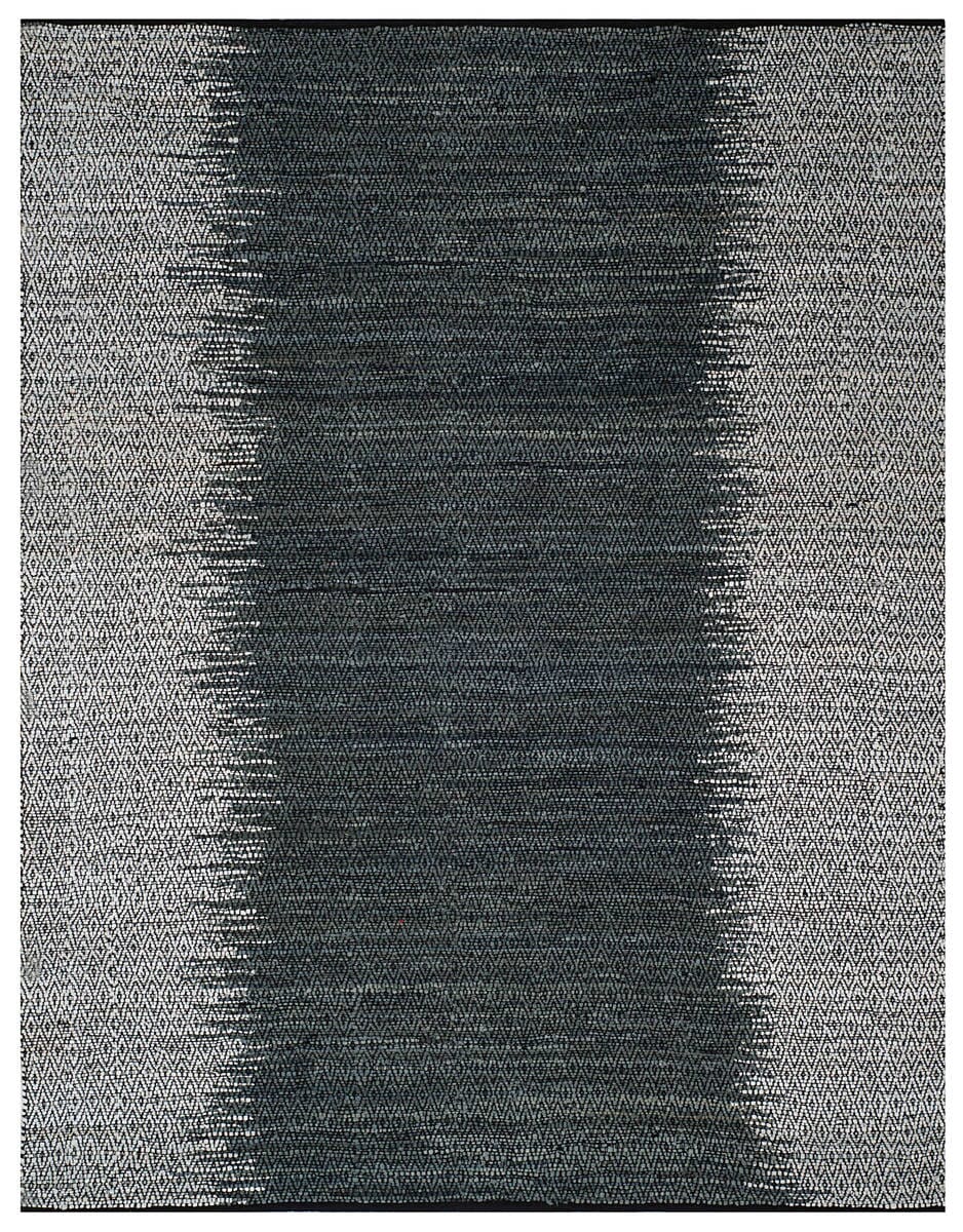 Safavieh Vintage Leather Vtl389B Light Grey / Charcoal Striped Area Rug