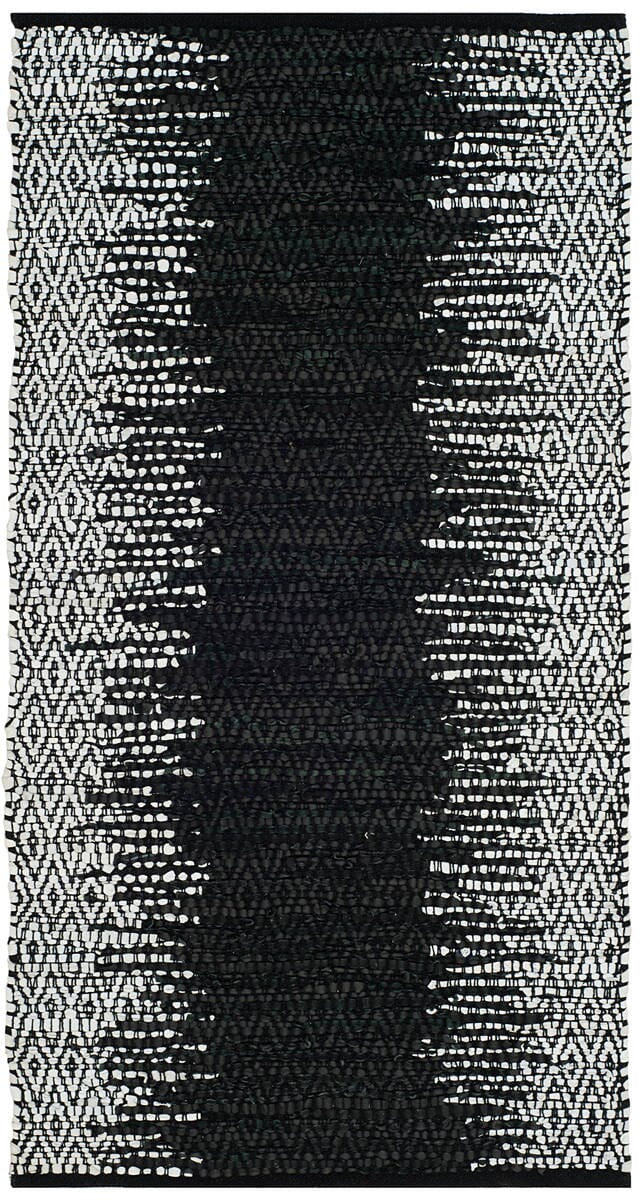 Safavieh Vintage Leather Vtl389C Light Grey / Black Rugs.