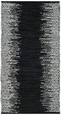 Safavieh Vintage Leather Vtl389C Light Grey / Black Striped Area Rug