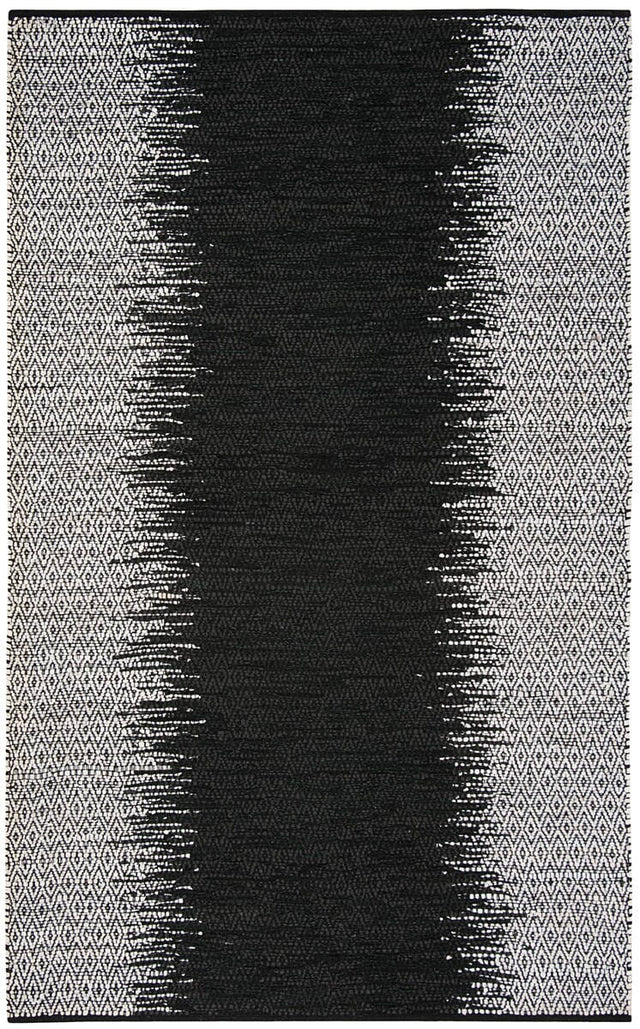 Safavieh Vintage Leather Vtl389C Light Grey / Black Rugs.