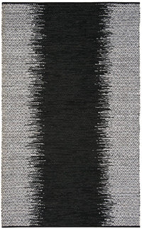 Safavieh Vintage Leather Vtl389C Light Grey / Black Striped Area Rug