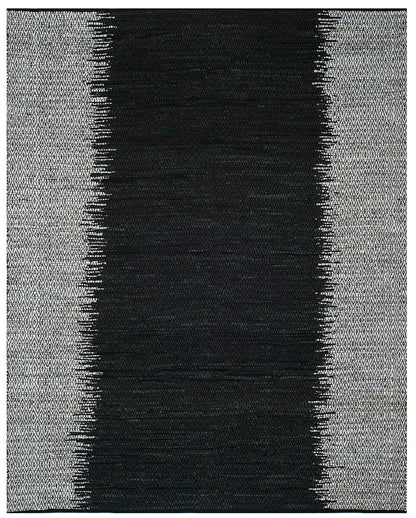 Safavieh Vintage Leather Vtl389C Light Grey / Black Striped Area Rug