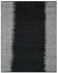 Safavieh Vintage Leather Vtl389C Light Grey / Black Striped Area Rug