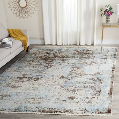 Safavieh Vintage Persian Vtp417T Brown / Light Blue Rugs.