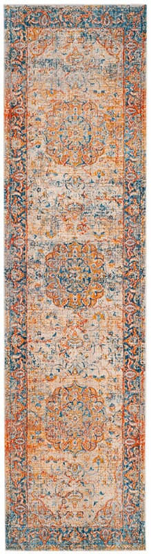 Safavieh Vintage Persian Vtp435B Blue / Multi Vintage / Distressed Area Rug