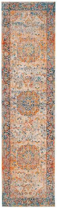 Safavieh Vintage Persian Vtp435B Blue / Multi Vintage / Distressed Area Rug