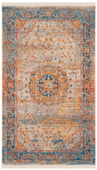 Safavieh Vintage Persian Vtp435B Blue / Multi Vintage / Distressed Area Rug