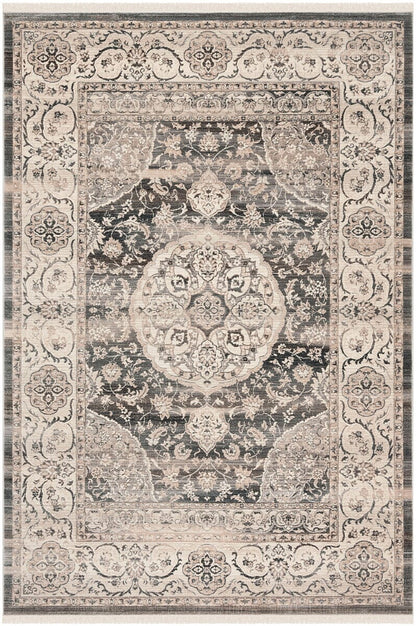 Safavieh Vintage Persian Vtp457H Dark Grey / Ivory Area Rug