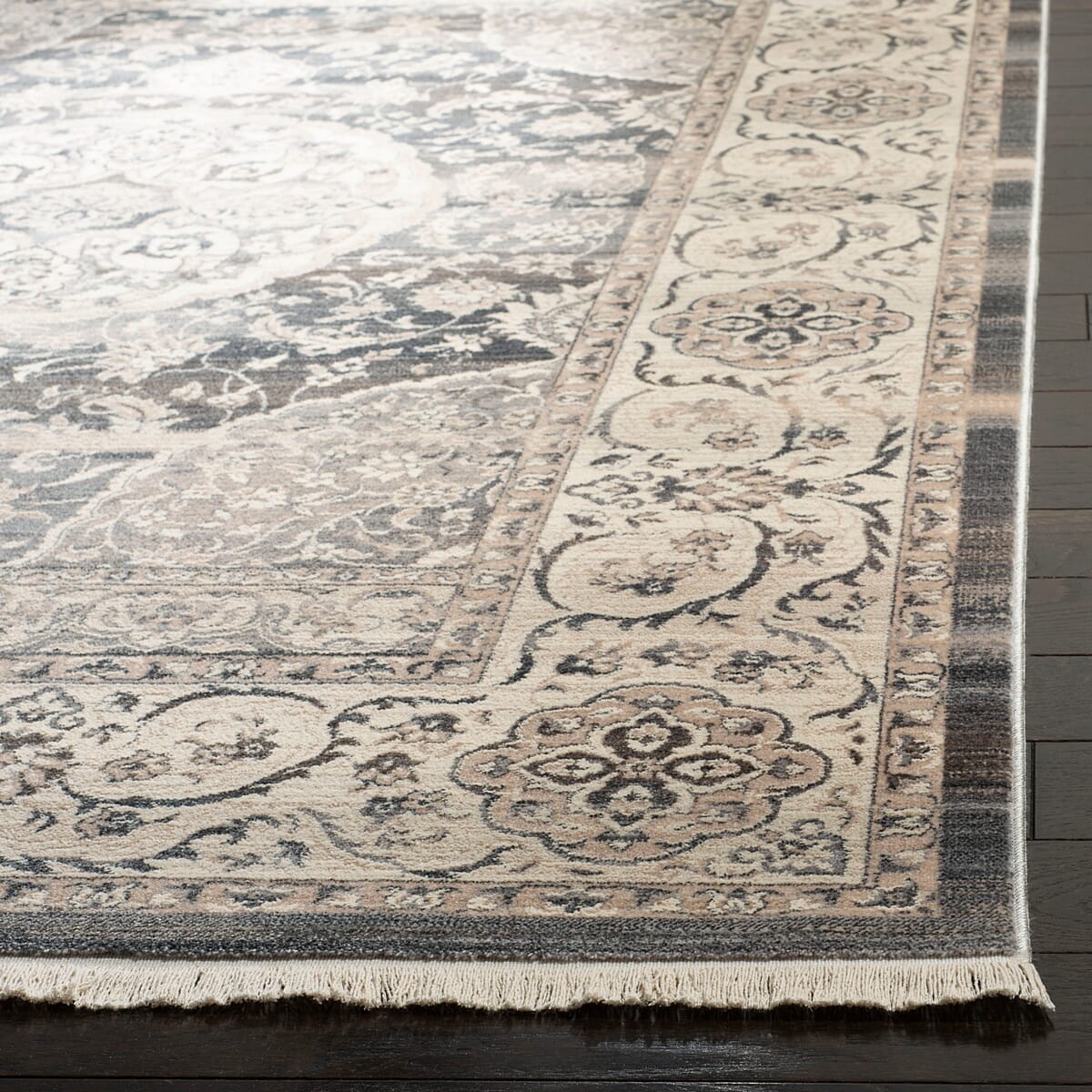 Safavieh Vintage Persian Vtp457H Dark Grey / Ivory Rugs.